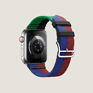 Apple Watch Hermès Band 40mm Noir/Bleu Saphir Single Tour hotsell